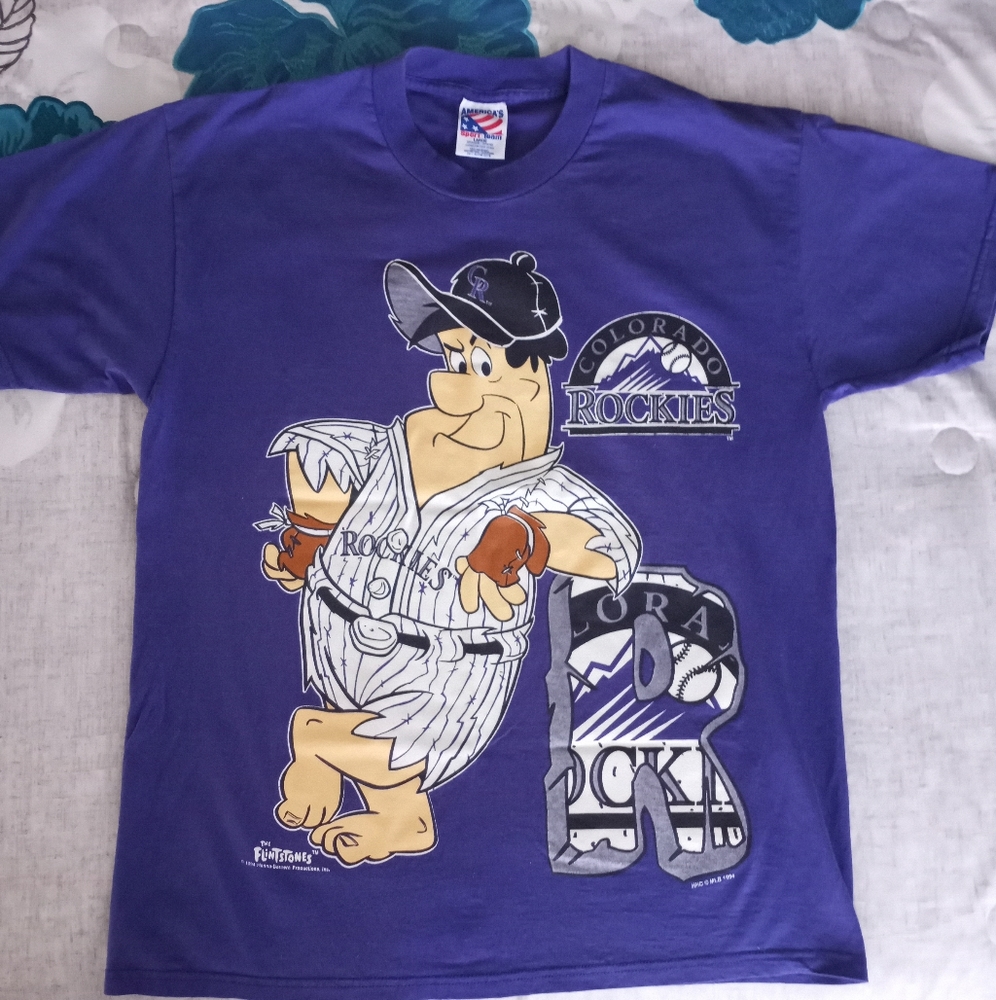 Vintage Colorado Rockies Flinstones T-Shirt